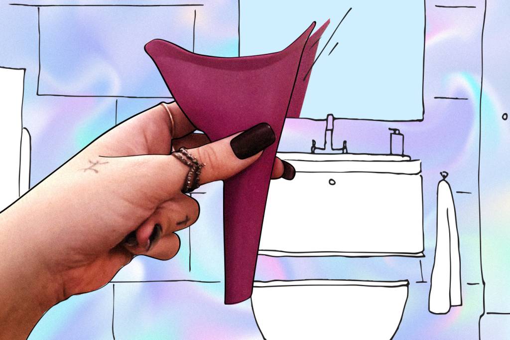 Fazer xixi em pé realmente dá certo? Testamos o condutor urinário