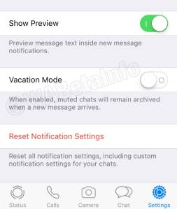 ‘Modo Férias’- Atualização WhatsApp 'Modo Férias'- Atualização WhatsApp