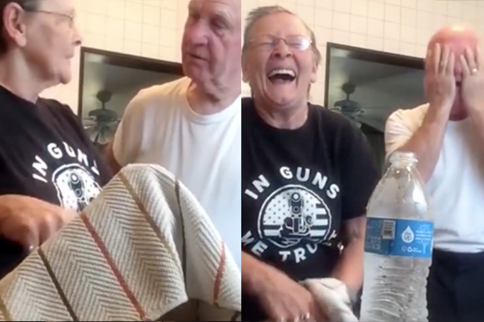 Esta velhinha zoando o marido é nossa inspiração no amor