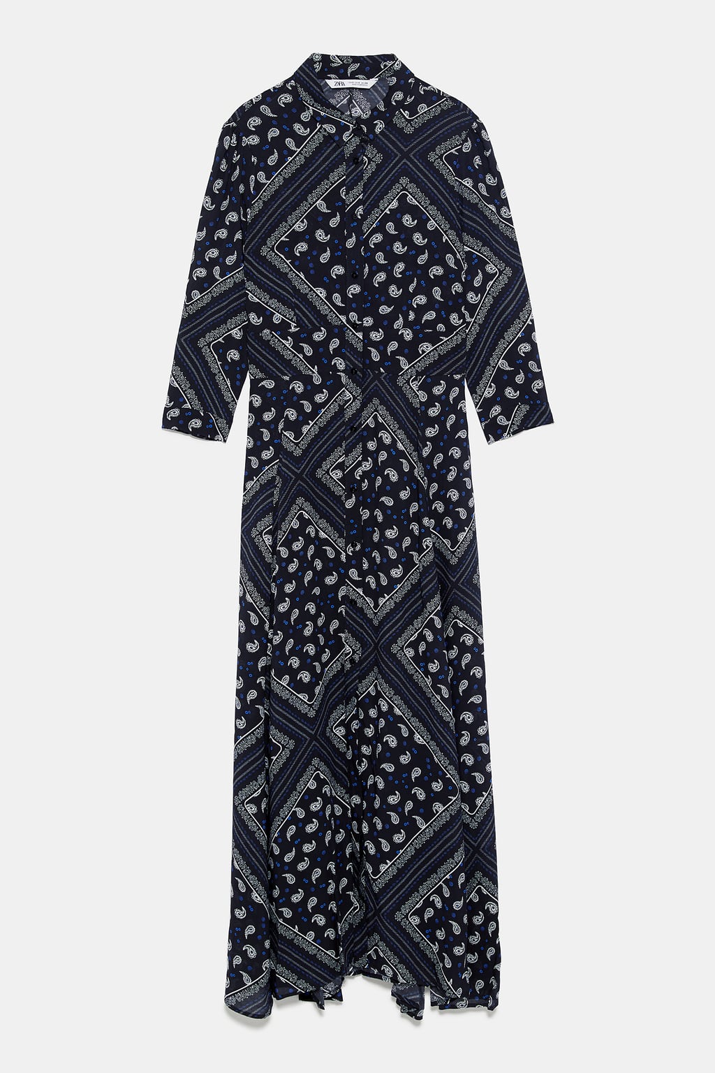 vestido estampado zara vestido-estampado-zara-