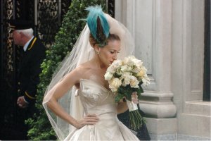 Cena do casamento de Carrie Bradshaw, no filme Sex And The City