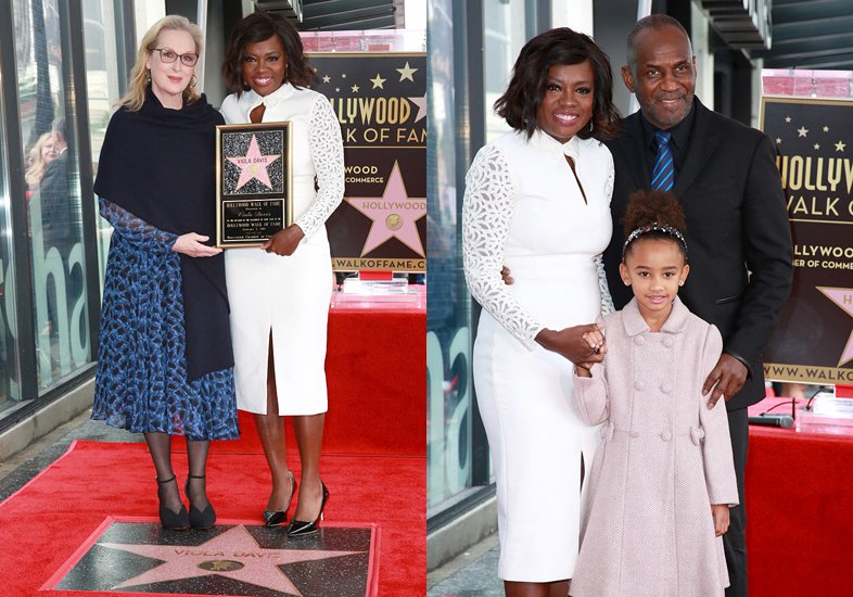 viola-davis-2 Viola Davis com Meryl Streep e com a família