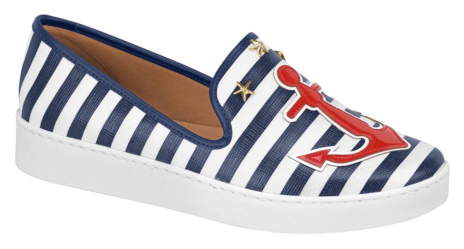 2. Resort feelings: A pegada navy ou até a de  tropical fun são perfeitas para criar um mood relax. Vizzano, R$ 115, vizzano.com.br.