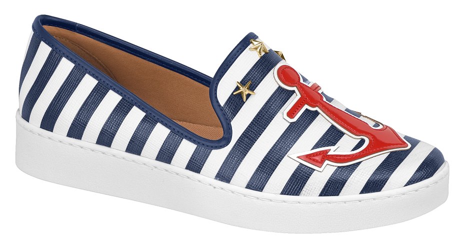2. Resort feelings: A pegada navy ou até a de tropical fun são perfeitas para criar um mood relax. Vizzano, R$ 115, vizzano.com.br.