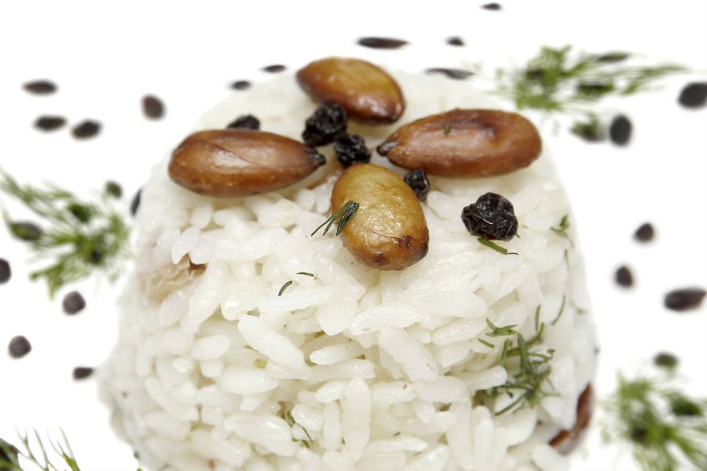Arroz de amêndoas