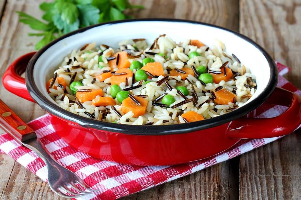 Arroz integral com legumes