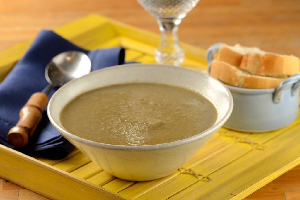 Creme de lentilha com curry ayurvédico