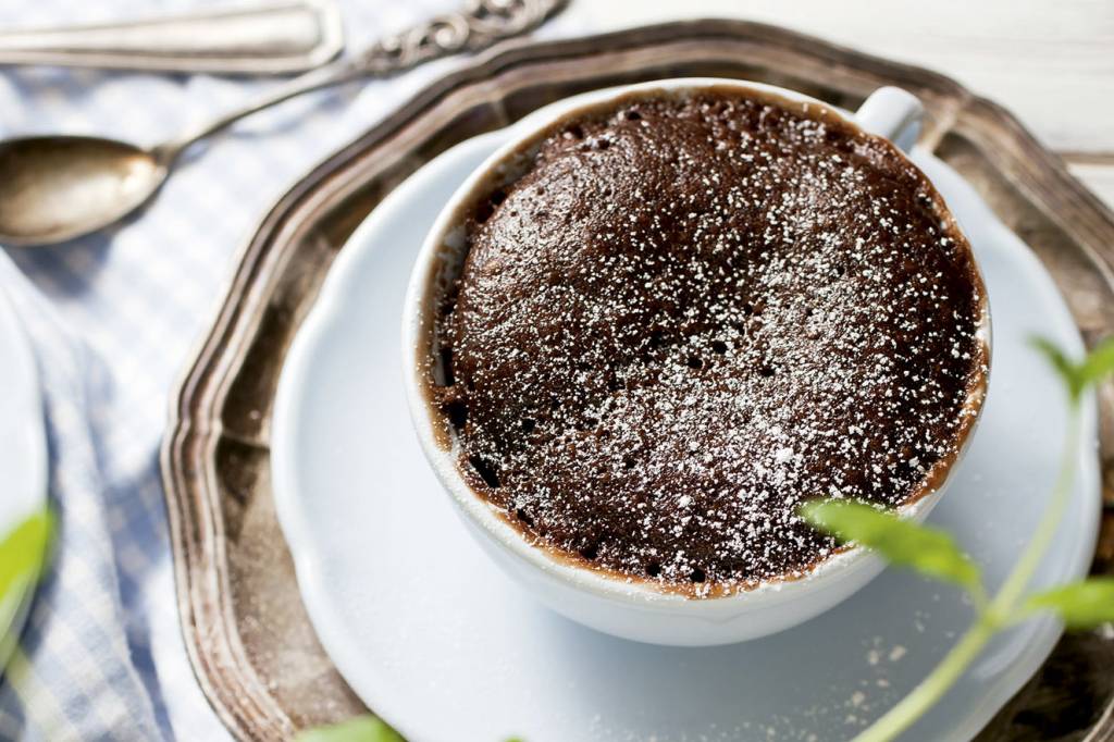 Bolinho de caneca proteico