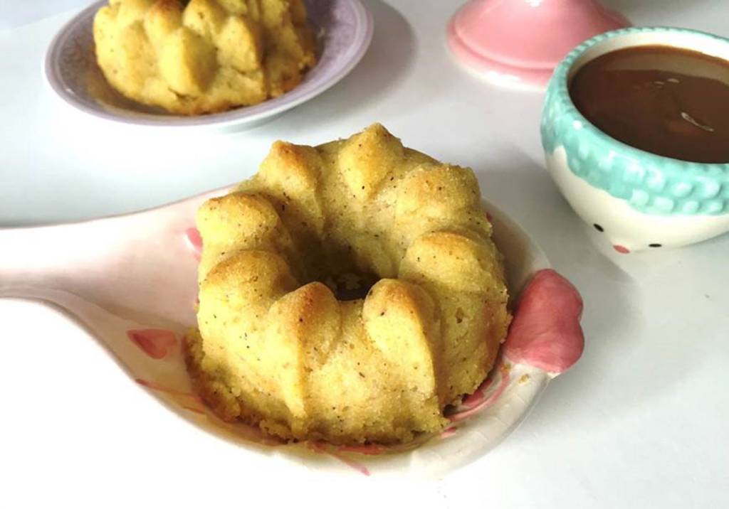 Receita de bolo de fubá vegano