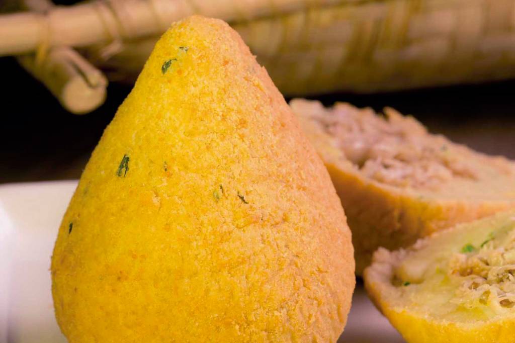 Coxinha vegana de jaca