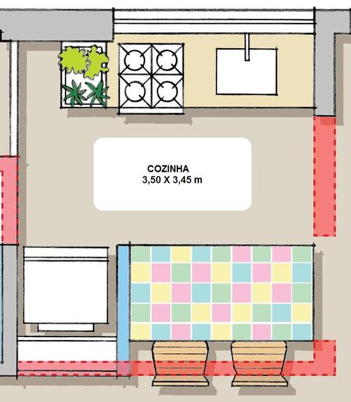 cozinha-integrada-com-bancada-candy-colors