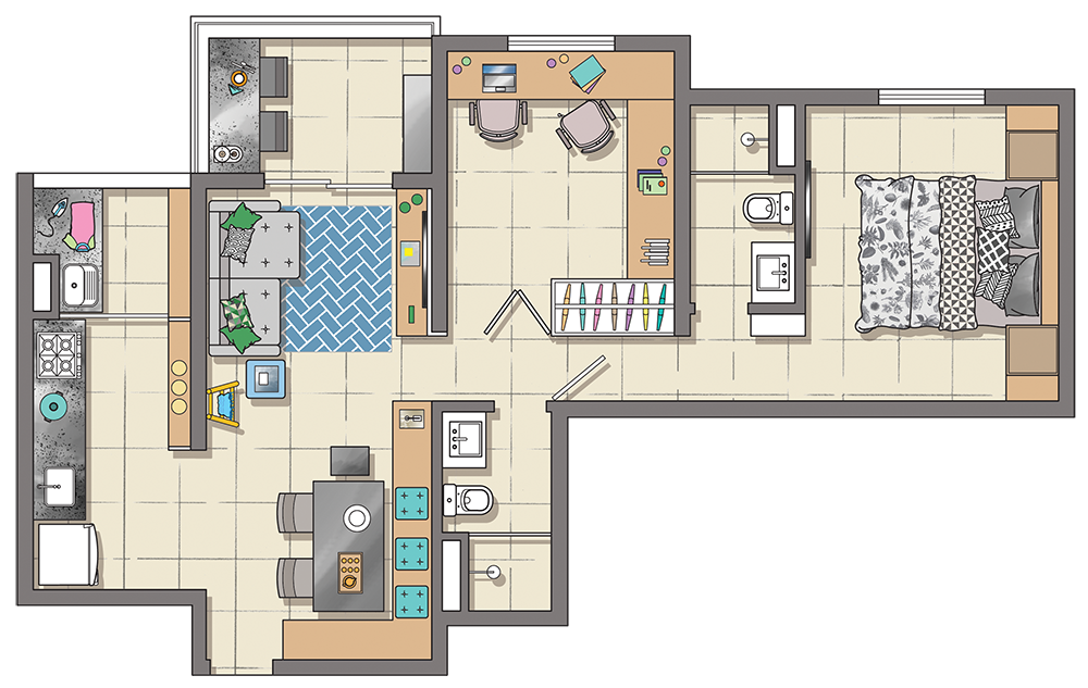 decorac3a7c3a3o-de-apartamento-pequeno-com-mc3b3veis-sob-medida-e-painc3a9is-planta
