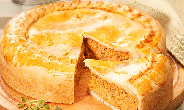 Empadão cremoso de legumes