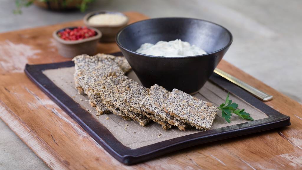 Crispbread de sementes