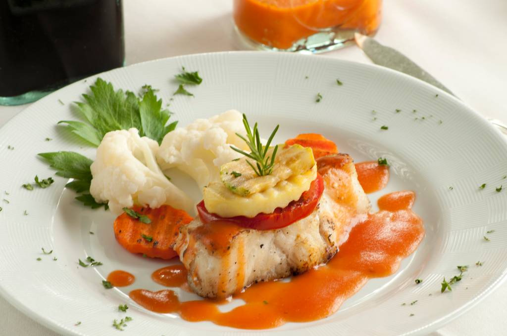 Filé de peixe com especiarias
