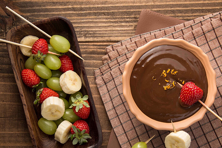 Fondue Gelado de Chocolate ao Leite