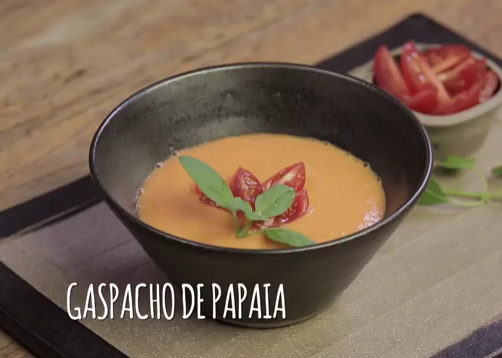 Gaspacho de mamão papaia