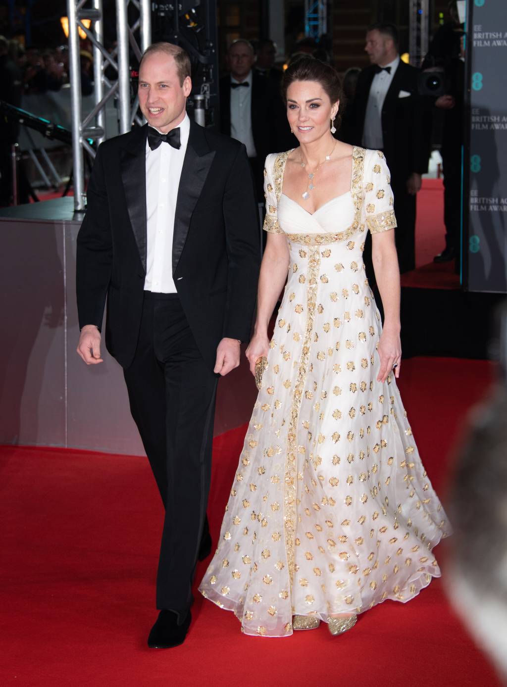 EE British Academy Film Awards 2020 – Red Carpet Arrivals Kate Middleton e Príncipe William