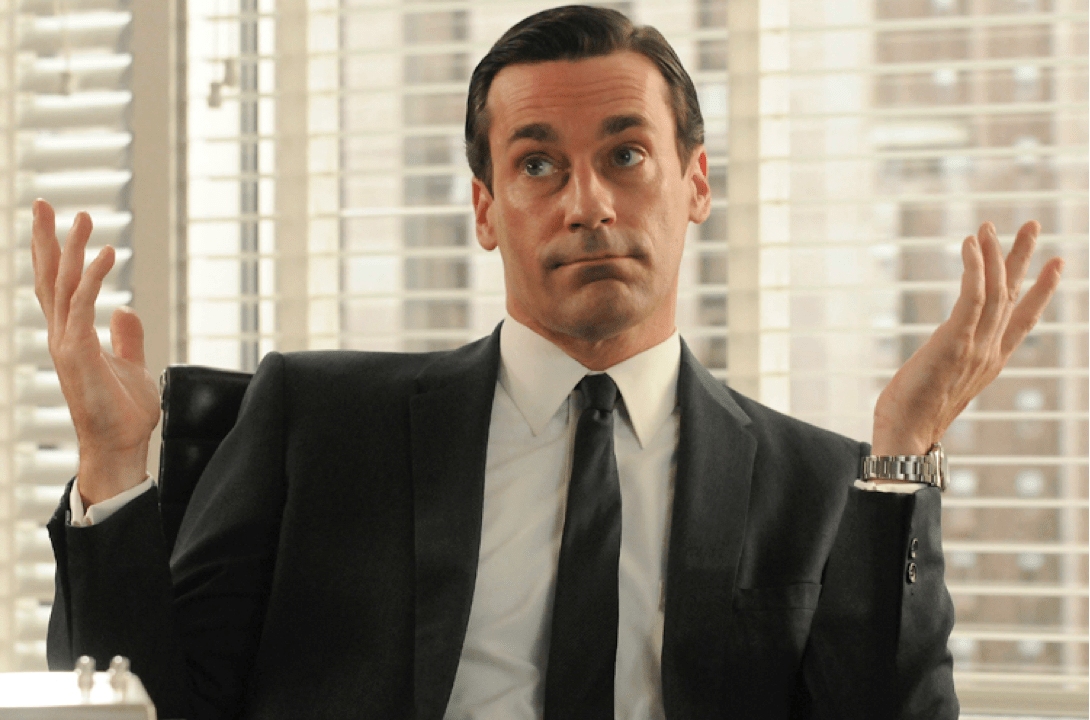 Don Draper, da série Mad Men: infidelidade como estilo de vida.