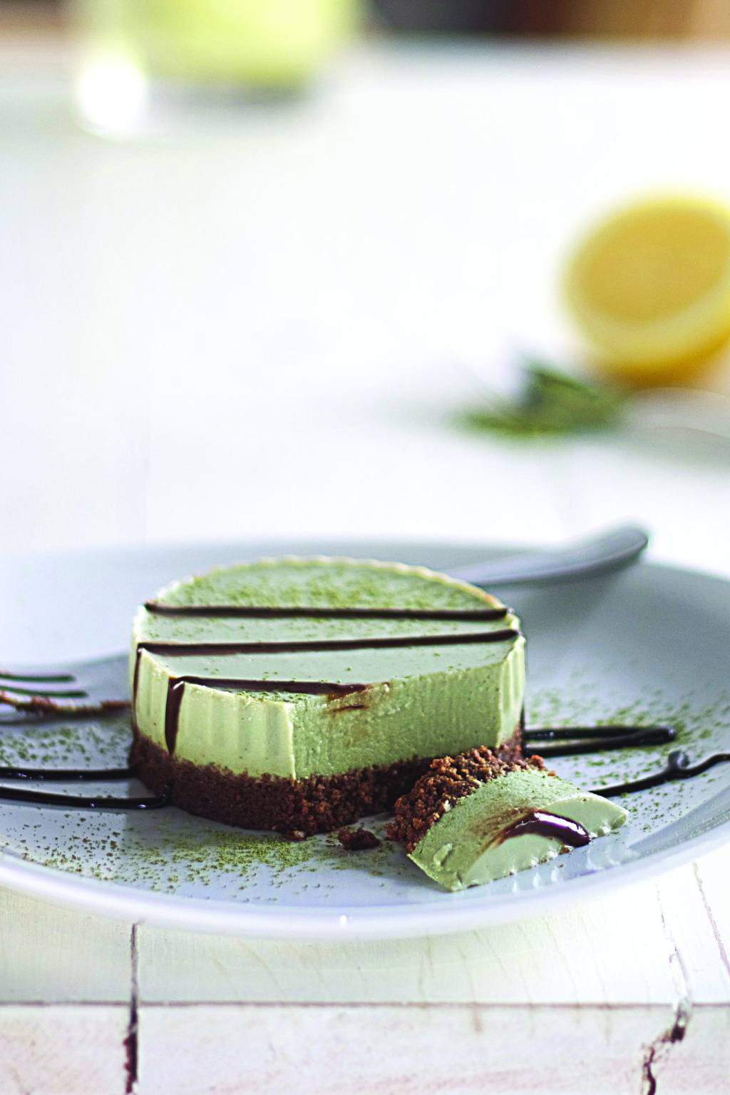 Cheesecake de matchá
