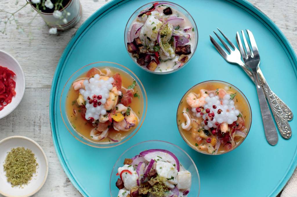 Ceviche de frutos do mar