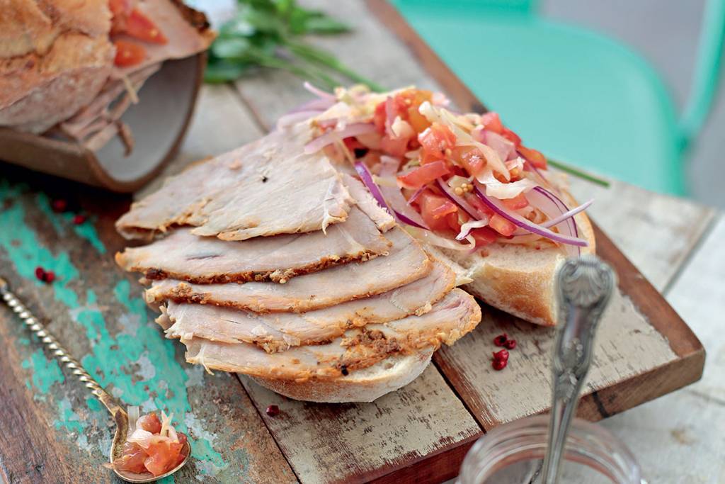 Sanduíche de pernil