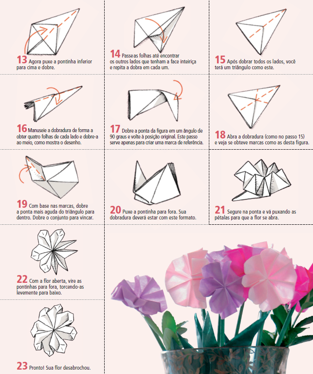 Aprenda O Passo A Passo Para Fazer Um Jardim De Origami Claudia