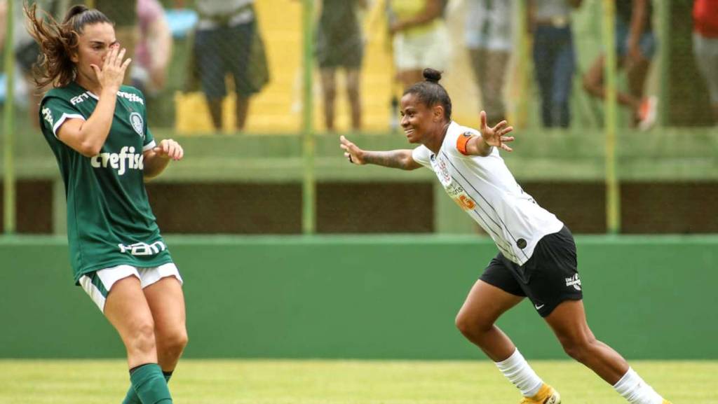Corinthians vence Palmeiras na primeira rodada do Brasileirão Feminino Corinthians vence Palmeiras na primeira rodada do Brasileirão Feminino