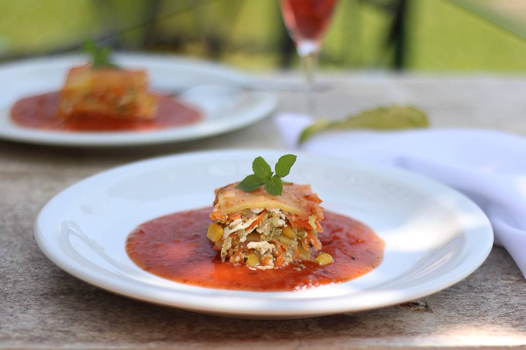 Lasanha com legumes