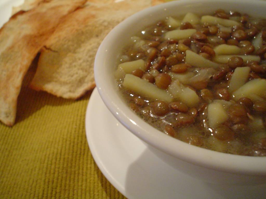 Sopa de Lentilha com Batata