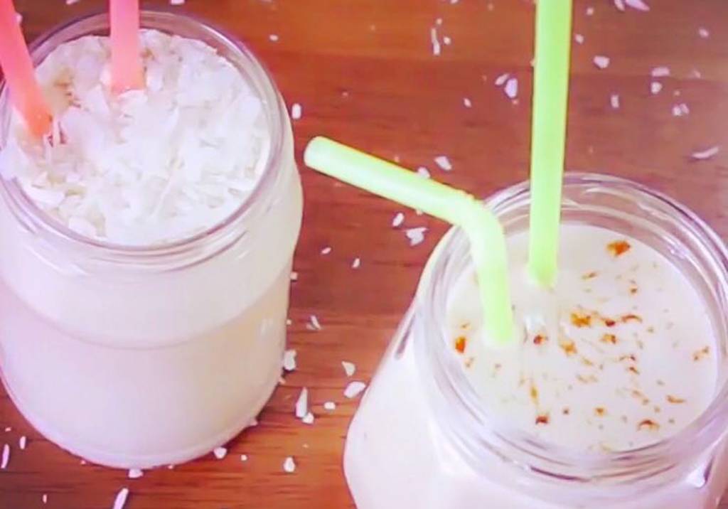 Milk-shake de coco fit é ideal para o seu lanche da tarde