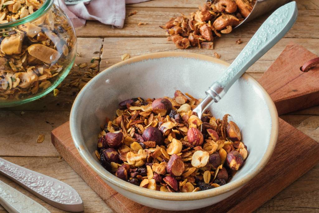 Mix de avelã com nibs de cacau