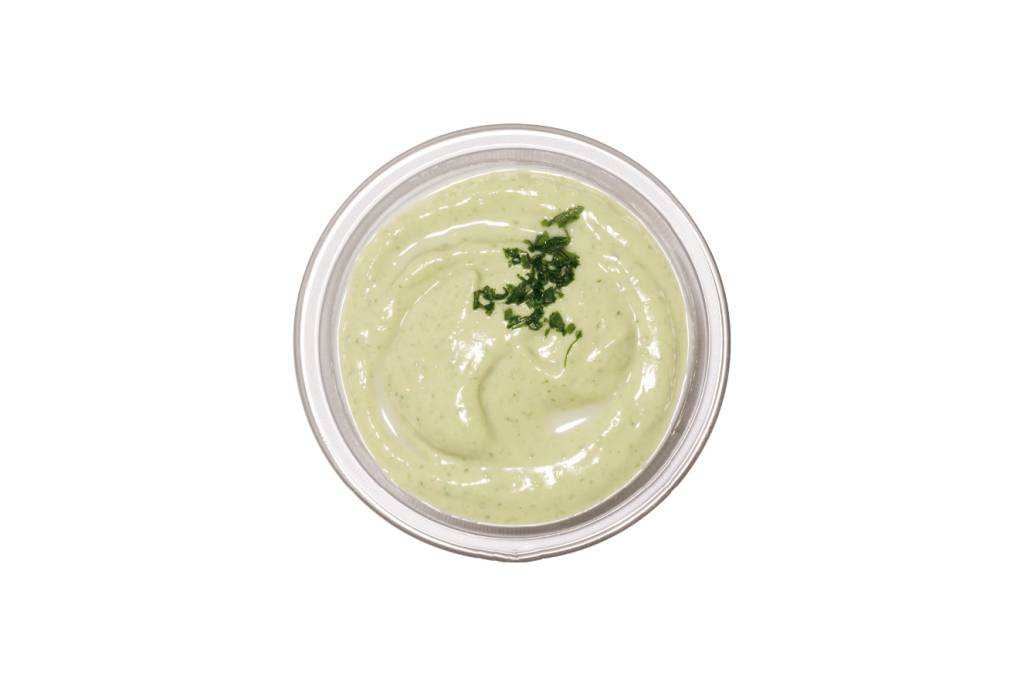Creme vegano de tofu e ervas