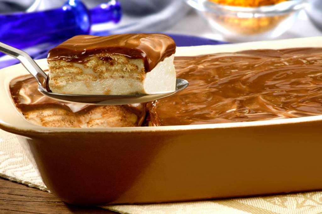 Pavê de banana com chocolate