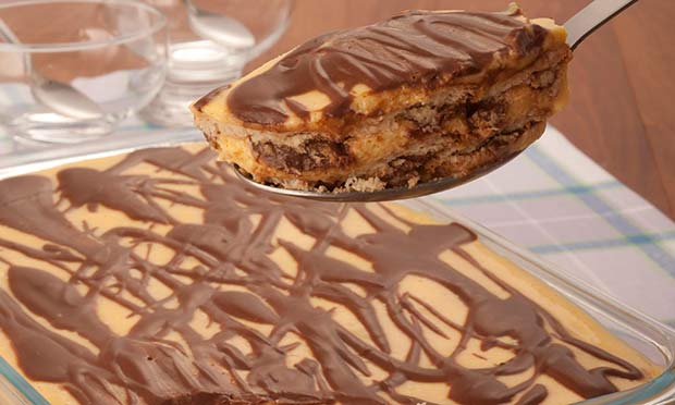 Pavê de maracujá e chocolate