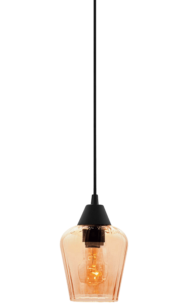 Pendente Layla PP (12,5 x 15 cm), da Taschibra, de vidro e aço. Tem preço de R$ 90,90 em <a href="https://www.gotoshop.com.br/decoracao/IluminacaodeCasa/lustresependentes/pendente-vidro-do-layla-pp-taschibra-conhaque-11956146.html?utm_source=sites&utm_medium=materia_minhacasa&utm_campaign=edicaojun&utm_content=201806" target="_blank" rel="noopener">abr.ai/pendente-layla</a>