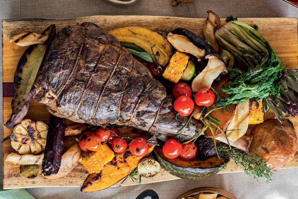 Pernil de cordeiro ao forno