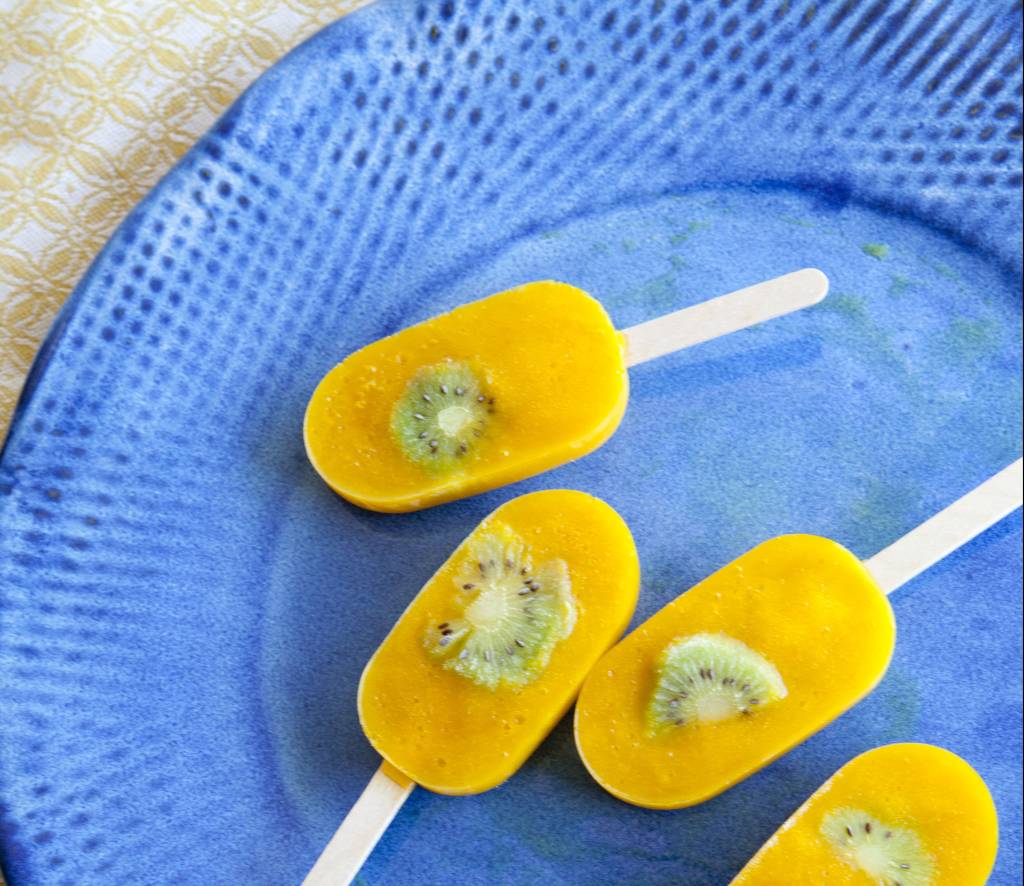 Picolé de manga com kiwi