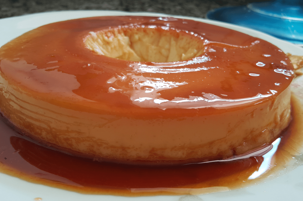 Pudim de leite de coco sem glúten