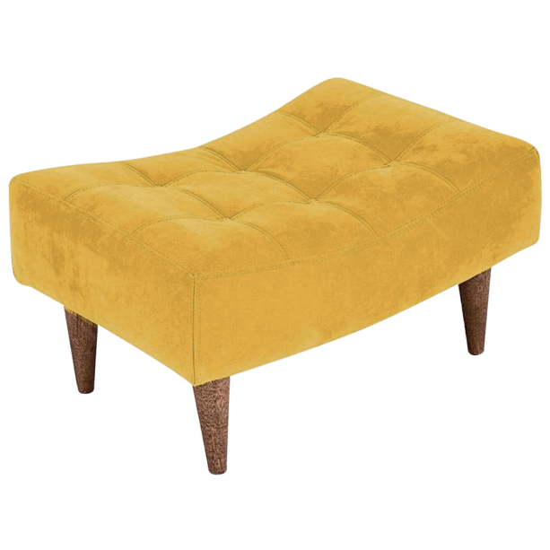 Pufe Classic (70 x 60 x 30 cm), da Nei Estofados, com acabamento de suede. À venda por R$ 199,90 em <a href="https://www.gotoshop.com.br/decoracao/Puffs/puff-poltrona-classic-pes-palito-baixo-amarelo-capitone-10222846.html?utm_source=sites&utm_medium=materia_minhacasa&utm_campaign=edicaojun&utm_content=201806" target="_blank" rel="noopener">abr.ai/puff</a>