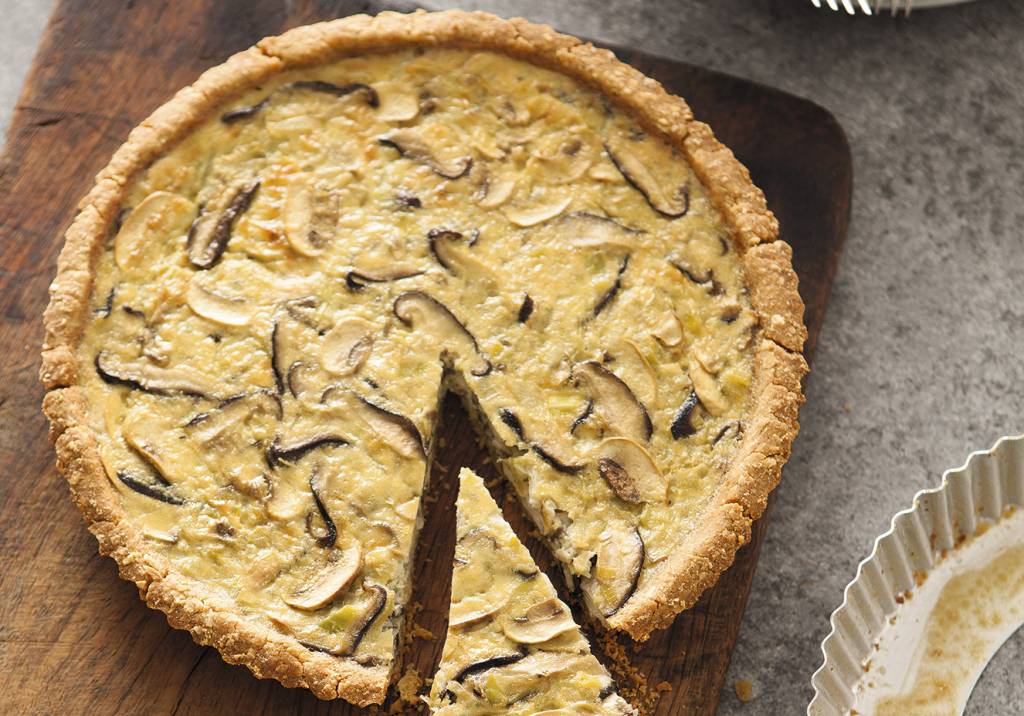 Quiche de cogumelos