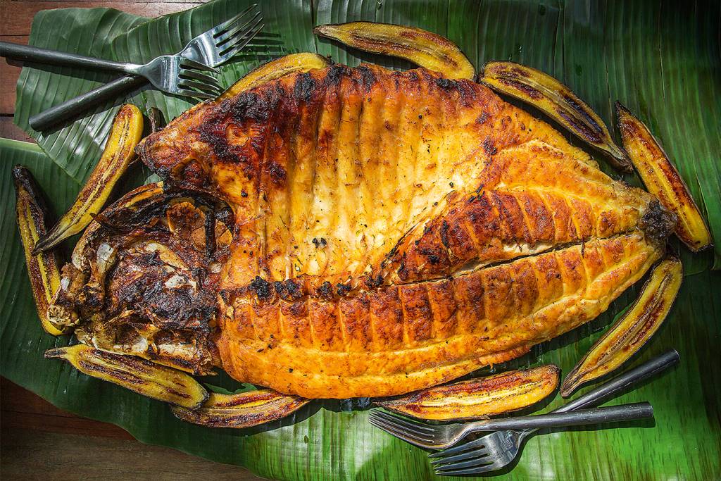 Tambaqui na brasa