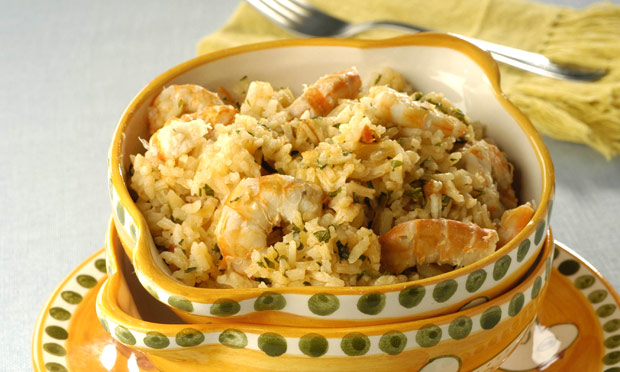 Arroz com camarão