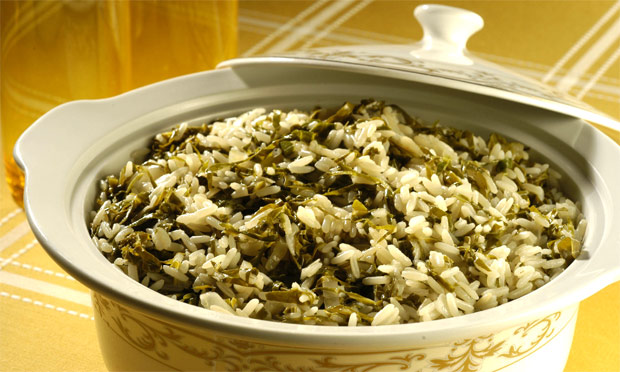 Arroz com couve