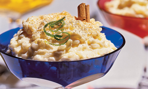 Arroz-doce com limão