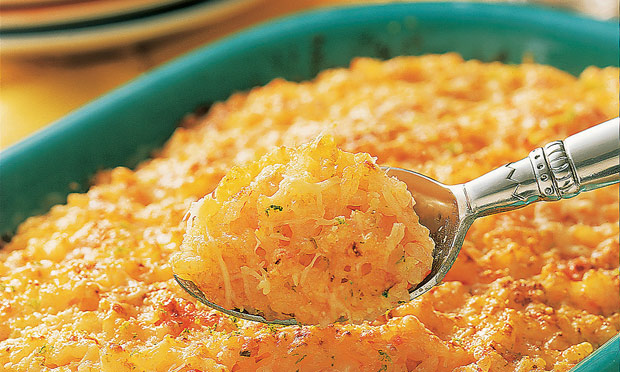 Arroz de forno com mussarela
