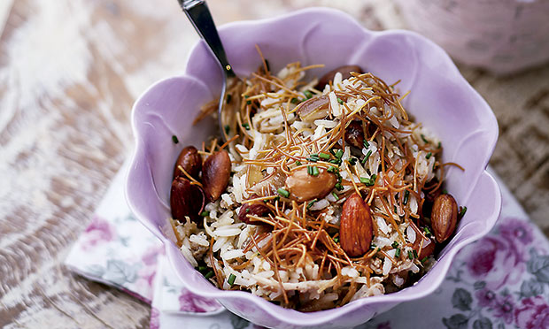 Arroz marroquino com frango
