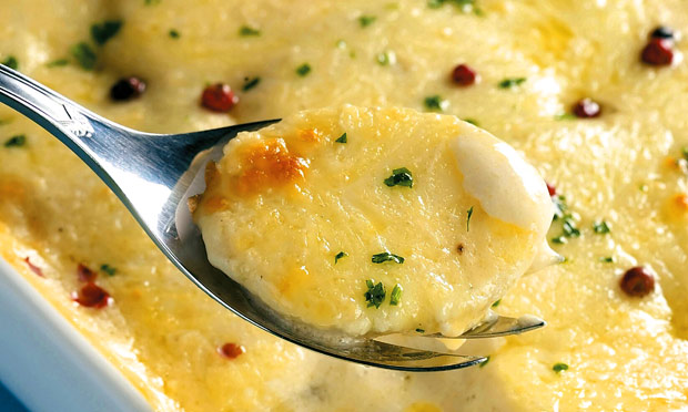 Batata gratinada cremosa