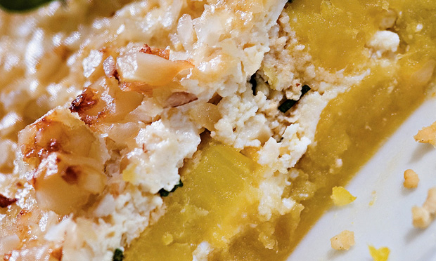 Batata-doce gratinada com ervas