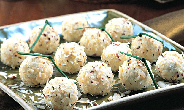 Bolinhas de ricota com castanha-do-pará
